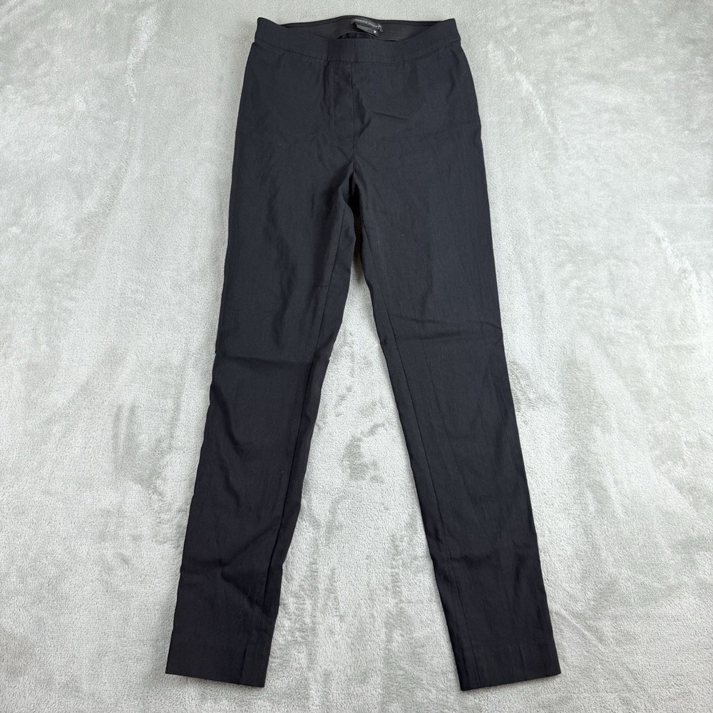 Fabrizio Gianni Pants Women 2 Black Stretch Skinny Leg Elastic Waist Made In USA